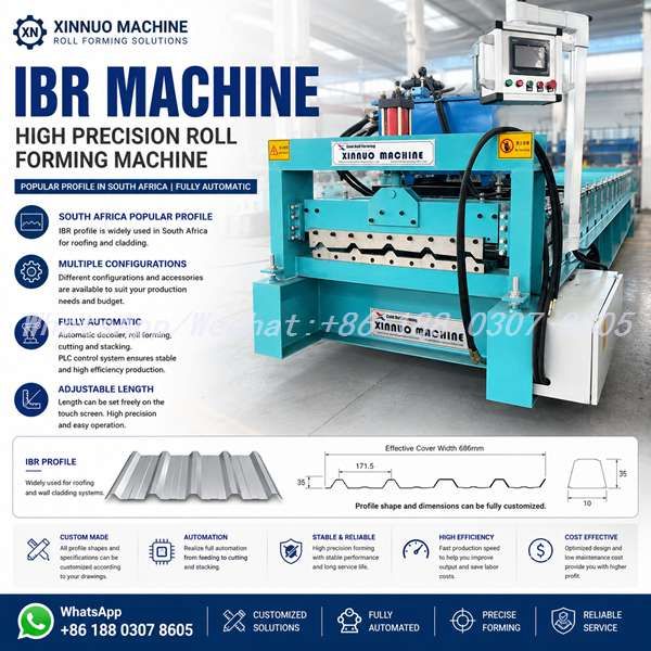 IBR Machine - IBR 686 Roof Sheeting Production Line