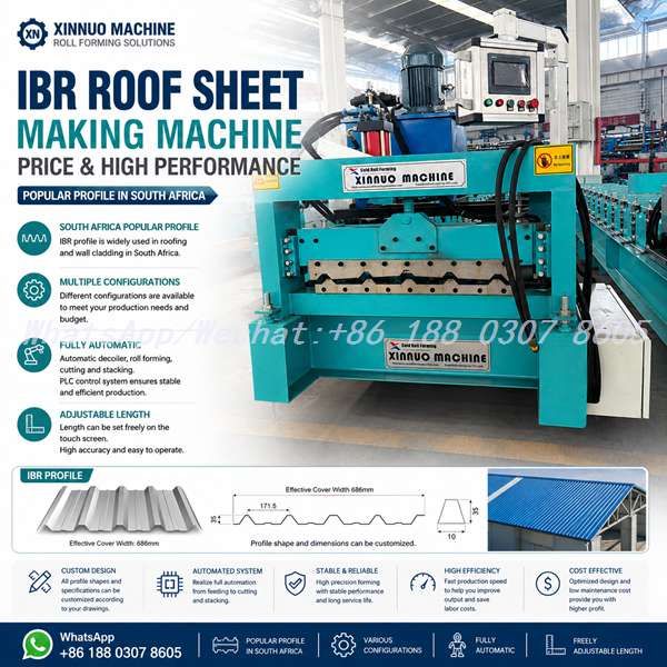 IBR Roof Sheet Making Machine - IBR 686 Roof Sheeting Line