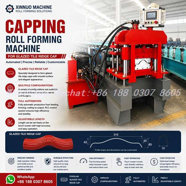Capping Roll Forming Machine - Roof Capping Production Line