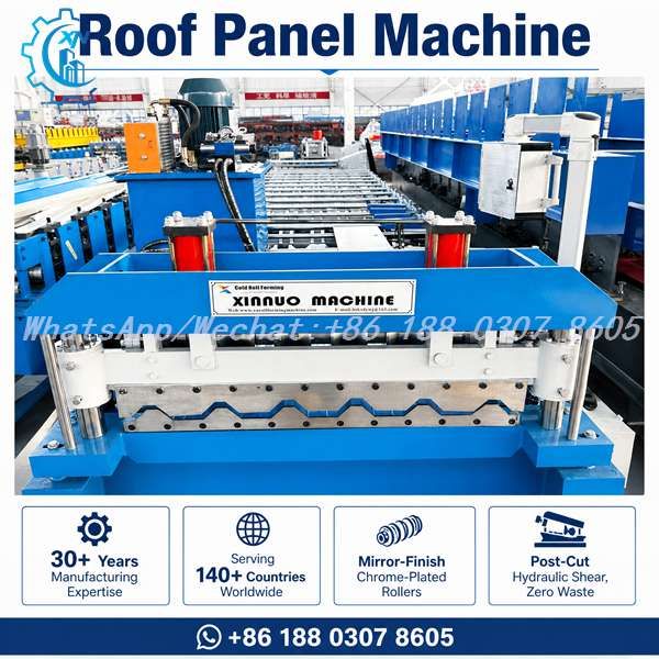 Roof Panel Machine - Trapezoidal Roof Panel Roll Former