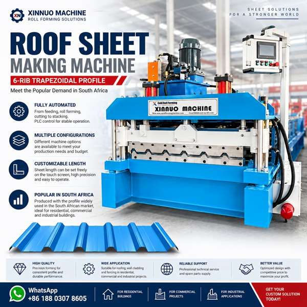 Roof Sheet Making Machine - Trapezoidal Metal Roofing Line