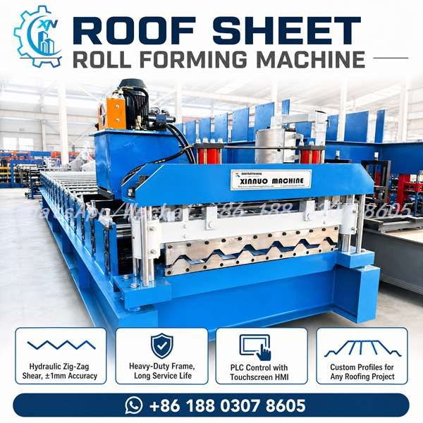 Roof Sheet Roll Forming Machine - Trapezoidal Metal Sheet Line
