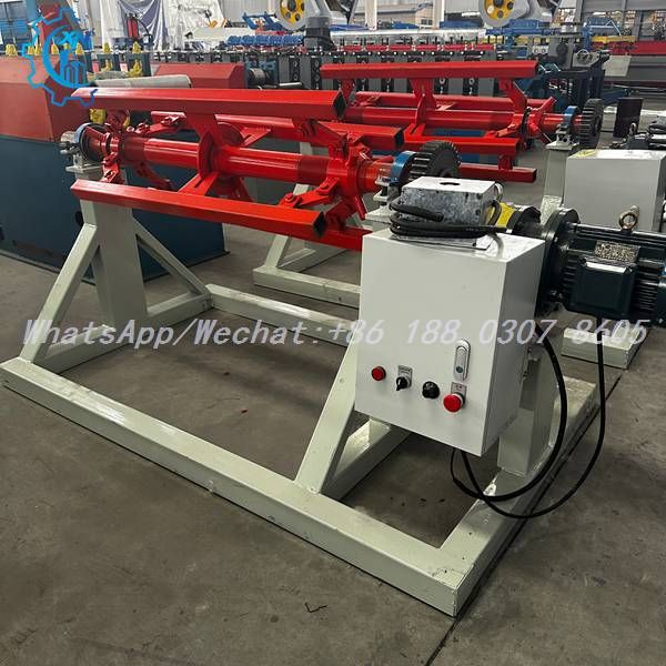 Motorized Decoiler - Twin Head Powered Uncoiler for Roll Forming Lines