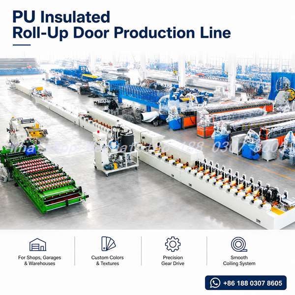 PU Foam Rolling Shutter Door Roll Forming Machine - Polyurethane Injection Line
