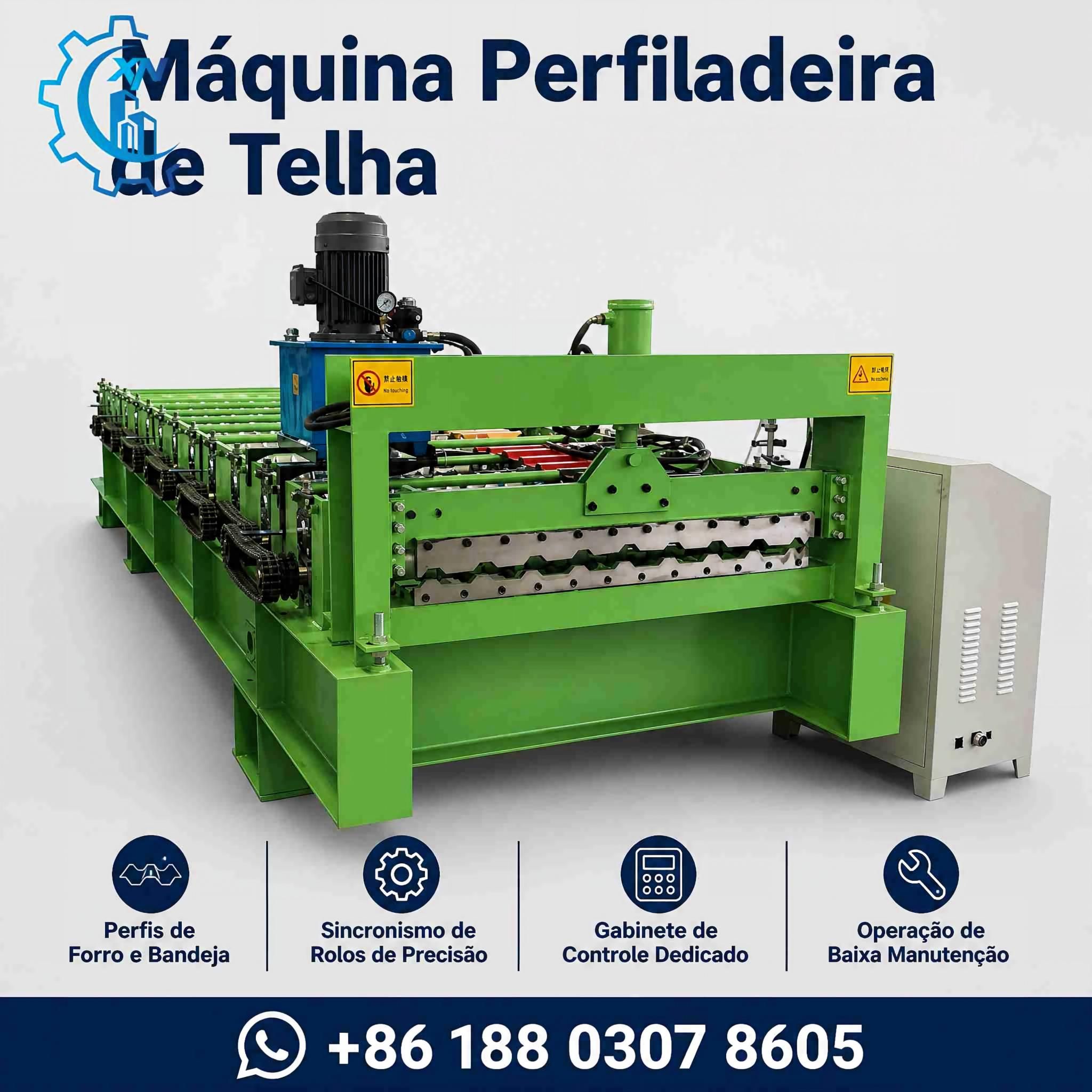 Máquina perfiladeira de telha forro/bandeja