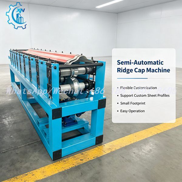 Ridge Forming Machine - Compact Semi Automatic Ridge Cap Production Machine for New Manufacturers