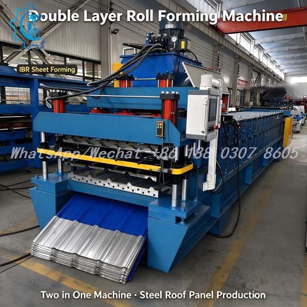 IBR Machine - Double Layer Roll Forming Line for IBR 686 Roof Sheeting and Q-Tile Profile