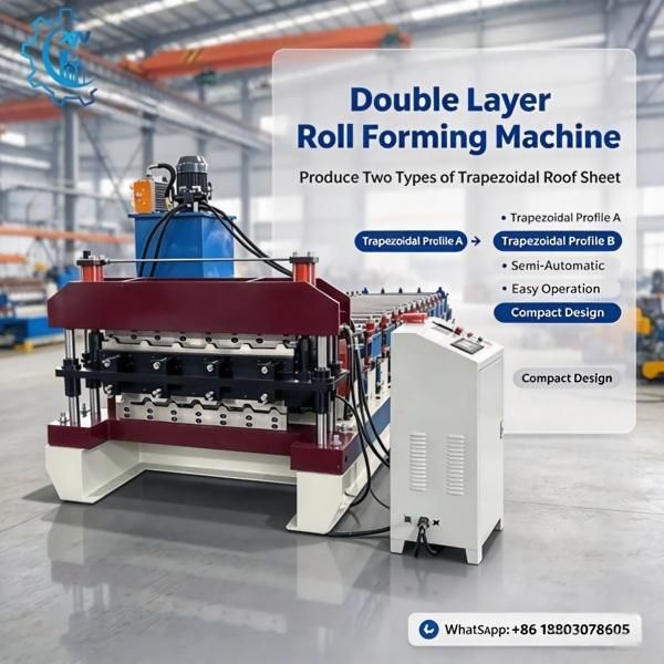 IBR Machine - Double Layer Roll Forming Line for IBR 686 Roof Sheeting and a Trapezoidal Profile
